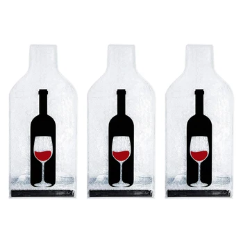 3pcs המזוודות משקאות בועת בטיחות בקבוק שרוול פרסום רכב לנסיעות משלוח המזוודה השפעה להתנגד יין מגן שקיות